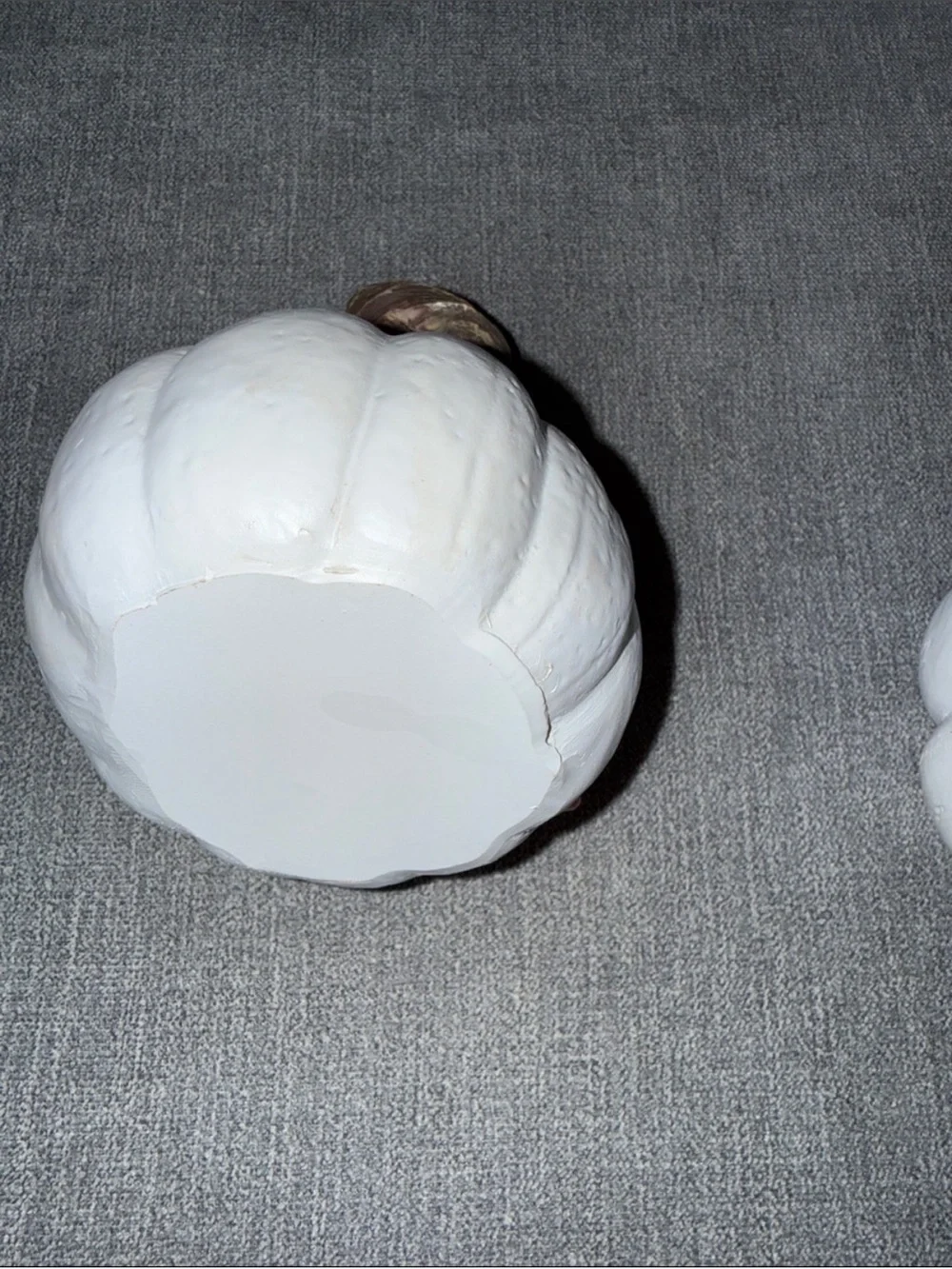 White Decorative Pumpkins with Pink Bows - Thankful & Gather